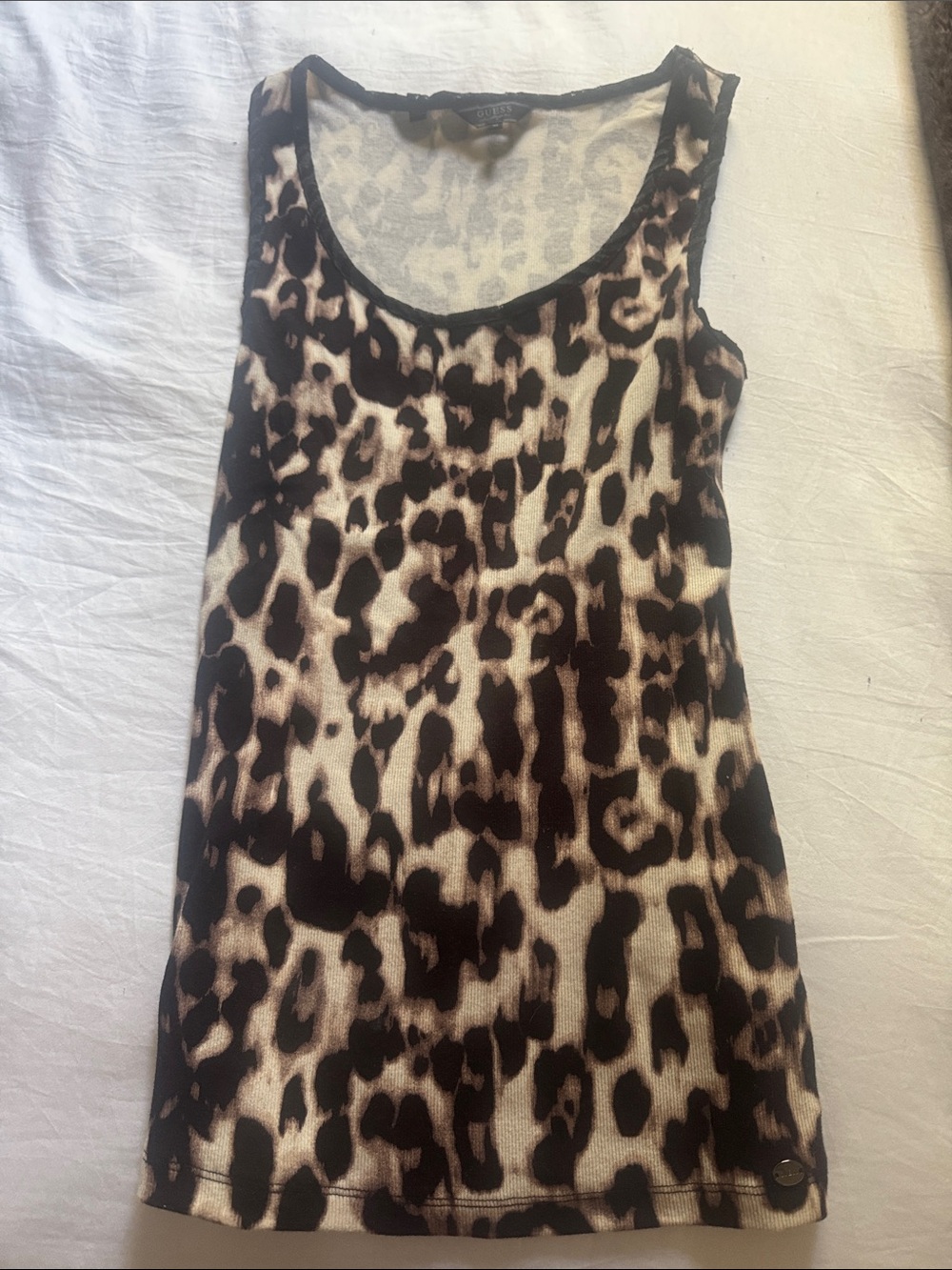 Leopard Print Sleeveless Tank Top
